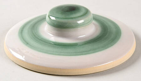 Pear and Grape Green Lid for Small Canister
