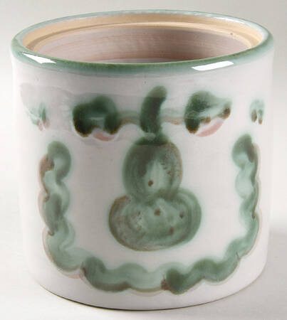 Pear and Grape Green Small Canister No Lid