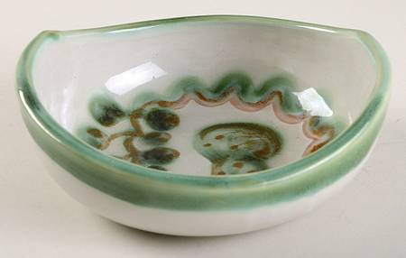 Pear and Grape Green 5" Venetian Bowl