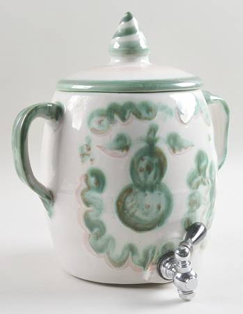 Pear and Grape Green Samovar & Lid