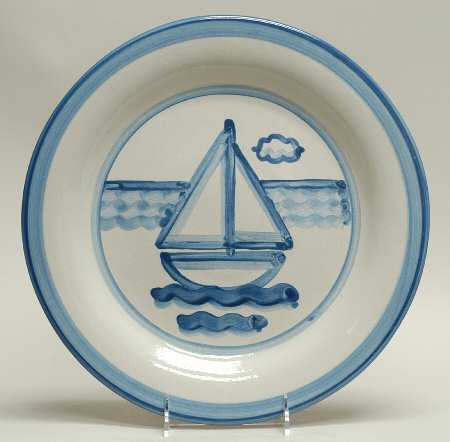 Sailboat 12" Chop Plate (Round Platter)