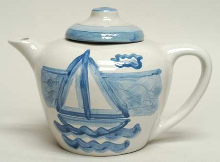 Sailboat Teapot & Lid