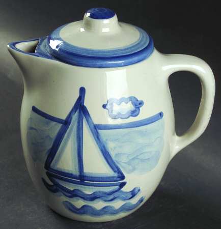Sailboat Coffee Pot & Lid