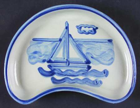 Sailboat Crescent Salad Plate