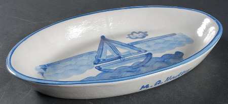 Sailboat 10" Oval Serving Platter