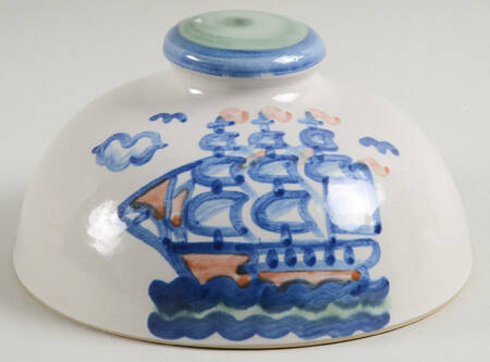 Ship & Whale Lid for Round Butter