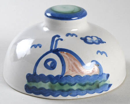 Ship & Whale Lid for Round Butter