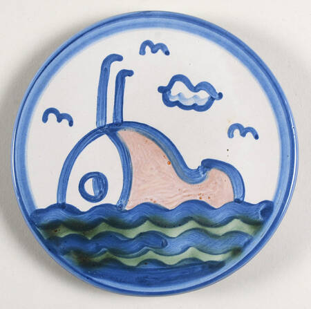 Ship & Whale Trivet