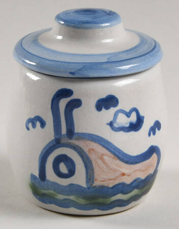 Ship & Whale Mini Sugar Bowl & Lid