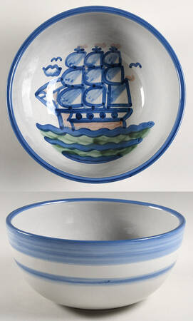 Ship & Whale 8" Salad Serving Bowl