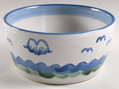 Ship & Whale Small Tureen/Baker No Lid