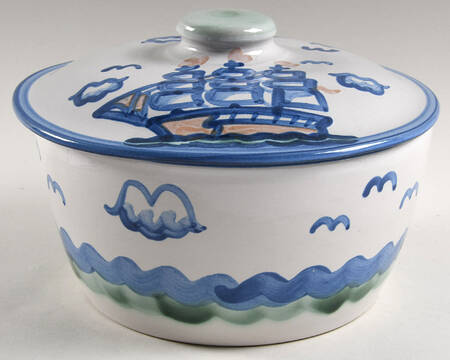 Ship & Whale Small Tureen/Baker