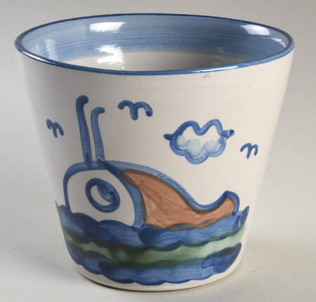 Ship & Whale 5" Cachepot