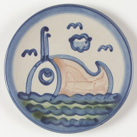Ship & Whale Bread & Butter Plate