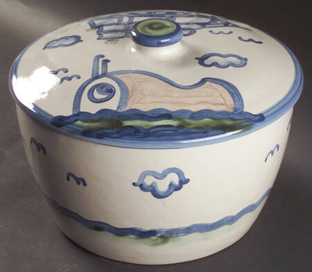 Ship & Whale Tureen &  Lid