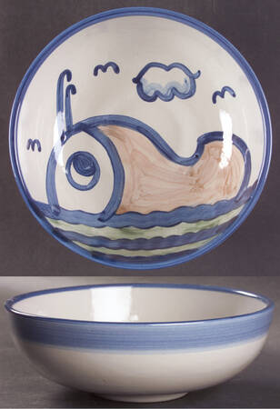 Ship & Whale 8" Round Vegetable Bowl