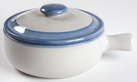 Ship & Whale Large Porringer & Lid