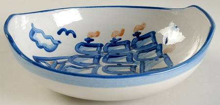 Ship & Whale Venetian Bowl