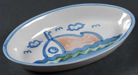 Ship & Whale 11" Oval Serving Platter