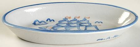 Ship & Whale 8" Oval Serving Platter