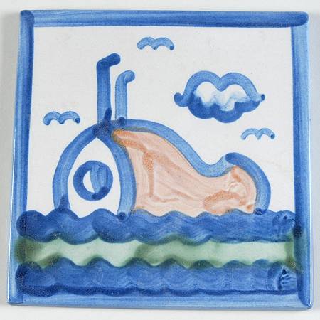 Ship & Whale Trivet