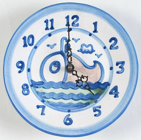 Ship & Whale Clock Plate