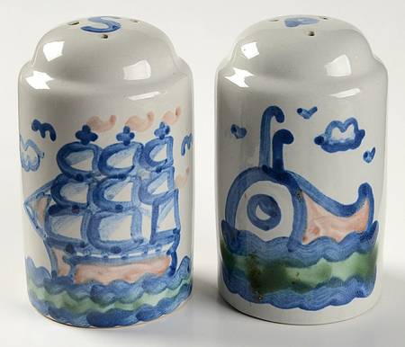 Ship & Whale Oversized Salt & Pepper Set