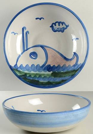 Ship & Whale 11" Pasta Serving Bowl