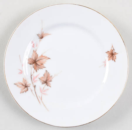 Alice (Brown Lvs) Bread & Butter Plate