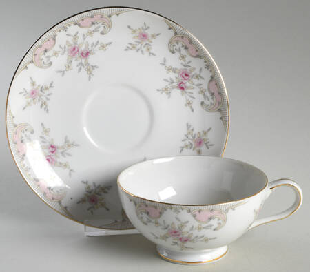 Antoinette Footed Cup & Saucer Set
