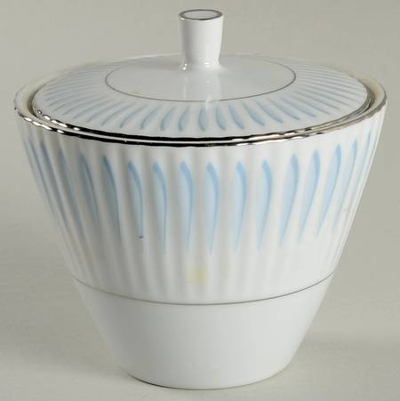 Aurora (Platinum Trim) Sugar Bowl & Lid
