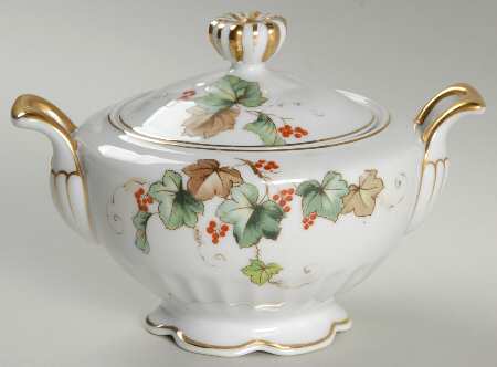 Autumn Sugar Bowl & Lid