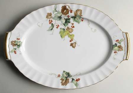 Autumn 14" Oval Serving Platter