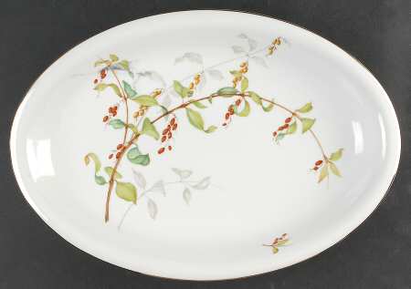 Bittersweet 16" Oval Serving Platter