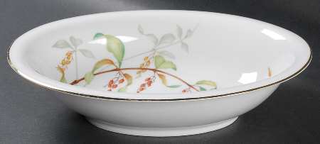 Bittersweet 10" Oval Vegetable Bowl