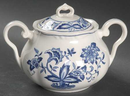 Blue Bonnet Sugar Bowl & Lid