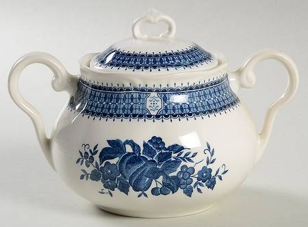 Blue Royal Sugar Bowl & Lid