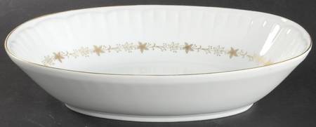 Bouffant 10" Oval Vegetable Bowl by Harmony House China