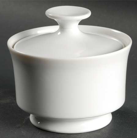 Classique White Sugar Bowl & Lid