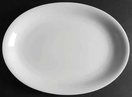Classique White 16" Oval Serving Platter