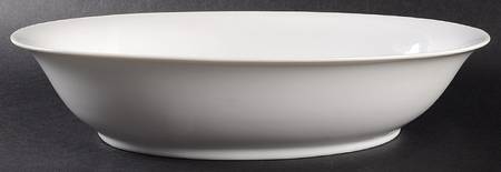 Classique White 10" Oval Vegetable Bowl
