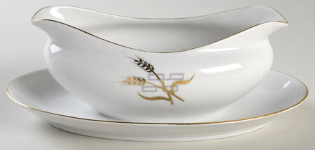 Corinthian Gravy Boat with Attached Underplate
