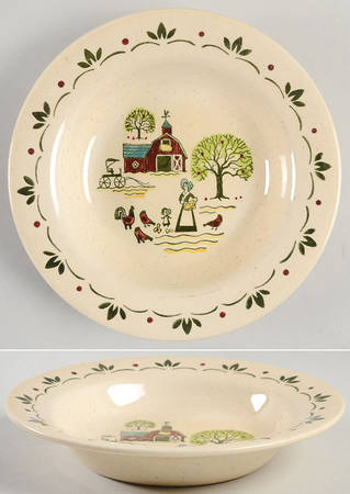 Country Side Rim Soup Bowl