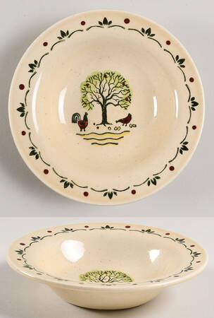 Country Side Rim Fruit/Dessert (Sauce) Bowl