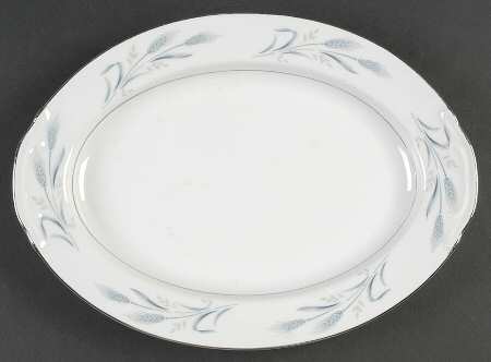 Diana Blue 12" Oval Serving Platter