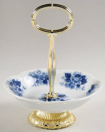 Dorchester 6"-7" Handled Footed Nut Dish HC