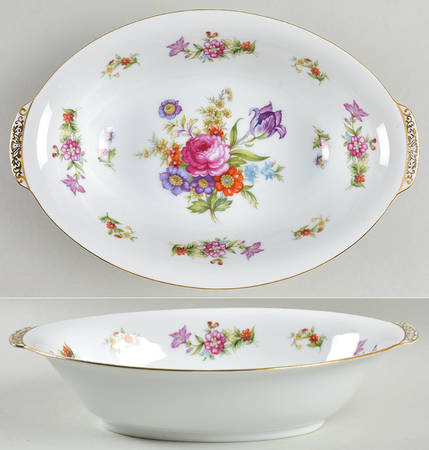 Dresdania 10" Oval Vegetable Bowl