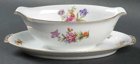 Dresdania Gravy Boat with Attached Underplate