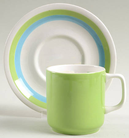 Emerald Isle Flat Cup & Saucer Set
