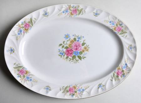 English Garden 14" Oval Serving Platter